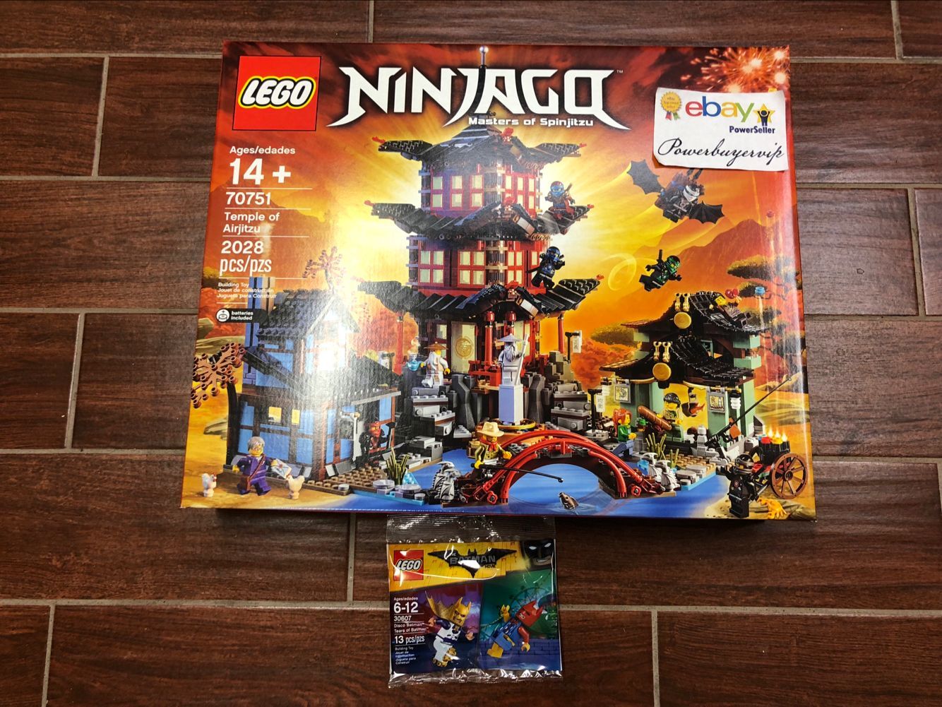 NEW LEGO Ninjago Temple of Airjitzu 70751 with bonus Lego 30607 - Click Image to Close